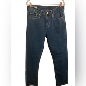 Levi's Dark Blue Straight Jeans for Women